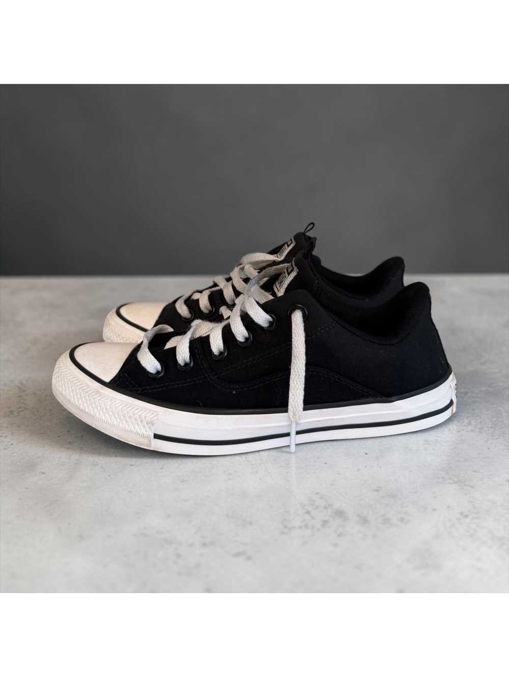 Converse Women’s All Star Rave Low Top Sneakers - Black / White - Size 8.5